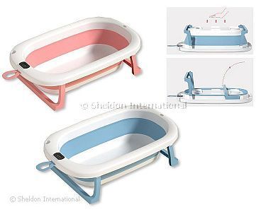 Faltbare Babybadewanne mit Thermometer - Großhandel