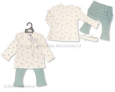 Baby Leggings-Zweiteiler mit Haarband - Großhandel