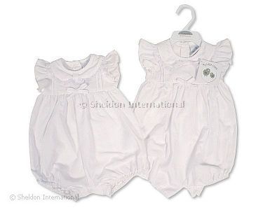 Baby Mädchen Spielhose mit Spitze und Schleife - Großhandel