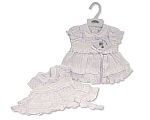 Gestuftes Kleidchen mit Smocking und Schleife - 6-24 Monate Großhandel