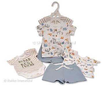 Baby Jungen Shorts-Dreiteiler - Safari - Großhandel