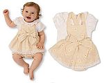 Mädchen Vichy-Kleidchen Set mit Spitze und Schleife Großhandel