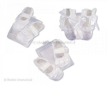 Baby Satin Booties/Schuhe - Mädchen - Großhandel