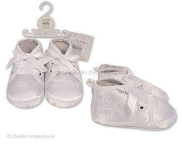 Baby Jungen Taufschuhe - My Special Day - Weiß - Großhandel