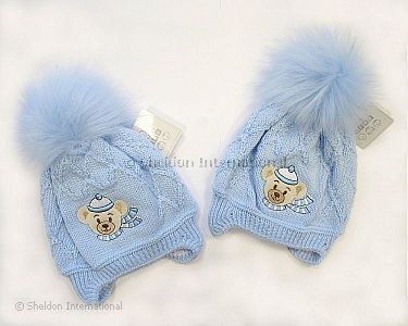 Baby Jungen Pudelmütze mit Baumwoll-Futter - 326w - Großhandel