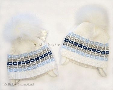 Baby Jungen Pudelmütze mit Baumwoll-Futter - 328w - Großhandel