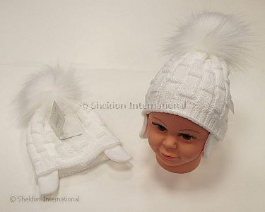 Baby Jungen Pudelmütze mit Baumwoll-Futter - 457w - Großhandel