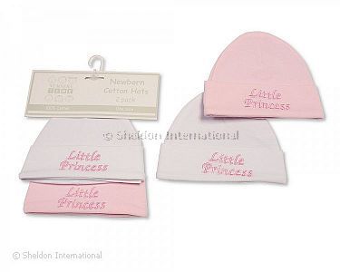 Baby Mützchen Mädchen 2-er Pack - Little Princess - Großhandel