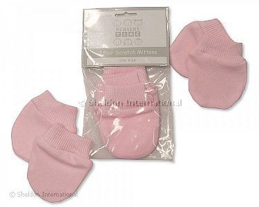 Baby Kratz-Handschuhe - Rosa-  2-er pack - Großhandel