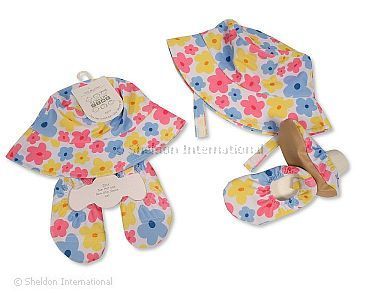 Baby Mädchen Sonnenhut und Anti-Rutsch Schuhe Set - Großhandel