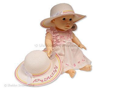Baby Mädchen Papier Strohhut - 801 - Großhandel