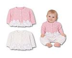 Mädchen Strickjacke mit Schleifen - 1008 - 0-9 Monate Großhandel