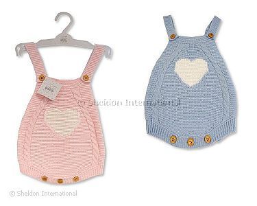 Baby Strick-Spielhose - Herz - Großhandel