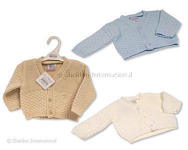 Baby Jungen Strickjacke - 592 - Ngb-9 Monate - Großhandel