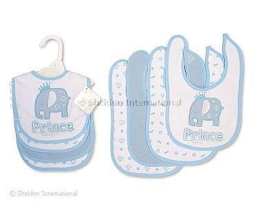 Baby Lätzchen 4-er Pack - Prinz - Großhandel