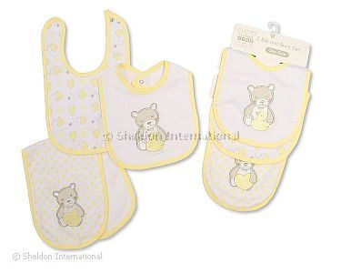 Baby 2 Lätzchen und Lappen Set - Großhandel