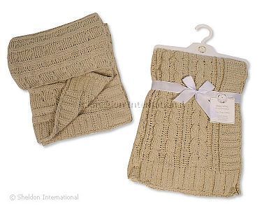 Gestrickte Chenille Baby Wickeldecke - Großhandel