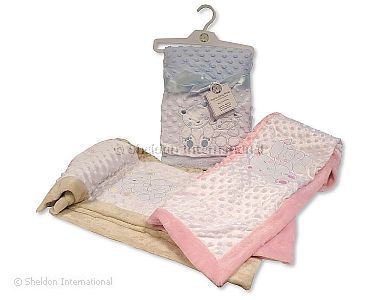 Baby Noppen-Wickeldecke - Teddy und Schaf - Großhandel