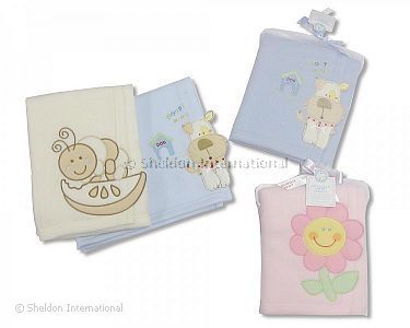 Bestickte Baby-Fleecedecke - 3d und Tuling bag - Großhandel