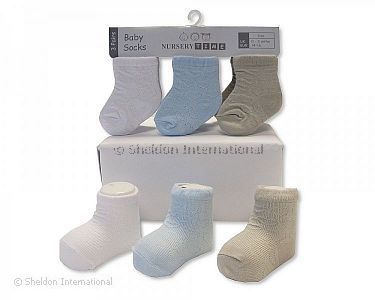 Baby Jungen Socken - Herzen - Großhandel