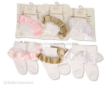 Baby Socken mit Spitze - Großhandel