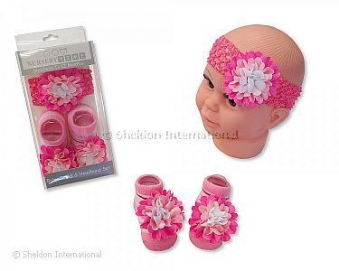 Baby Socken und Haarband Set - 0772 - Großhandel