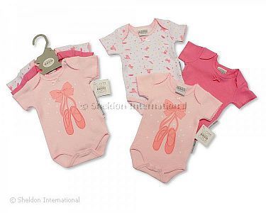 Baby Kurzarm-Body Geschenkset 3 tlg - Ballerina - 6-18 Monate - Großhandel