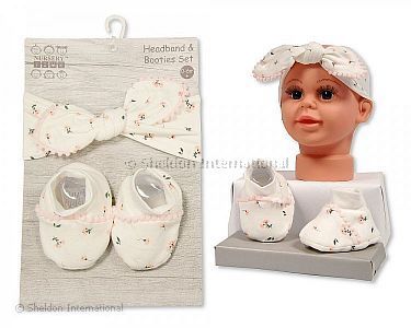 Baby Stirnband und Booties Set - Großhandel