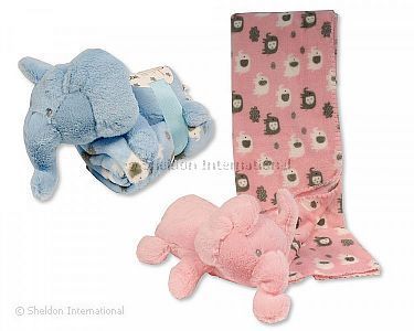 Plüsch-Elefant mit Decke - Großhandel