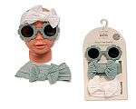 2 Haarbänder und Sonnenbrille Set - Grün Großhandel