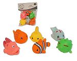 Quietschendes Baby-Badespielzeug - Fische - 6er-Pack Großhandel