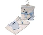 Jungen Kapuzenhandtuch und Wasch-Handschuh Set Großhandel