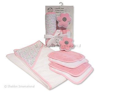 Baby 6-teiliges Bade-Set - Blume - Großhandel