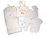 5 tlg. Jungen Baumwoll-Geschenkset mit Papiertasche -  Hello Baby Großhandel