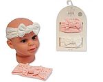 2 Haarbänder mit Schleife Set - Rosa Großhandel
