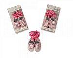 Mädchen Schuh und Haarband Set - Rosa mit Punkten Großhandel