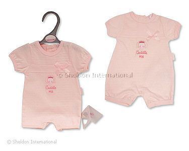 Frühchen Mädchen Spielhose mit Schleife - Knuddel mich - Großhandel