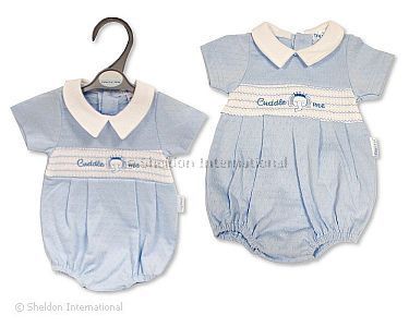 Frühchen Jungen Spielhose mit Smocking - Knuddel mich - Großhandel