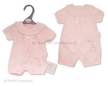 Frühchen Mädchen Spielhose mit Schleife - Giraffe - Großhandel