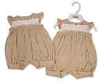 Frühchen Spielhose mit Smocking und Schleifen Großhandel