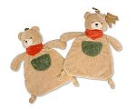 Teddy Schmusetuch mit Tasche, Halstuch und Rassel Großhandel